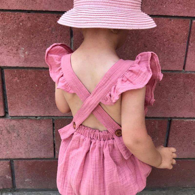 Organic Flared Romper & Headband - Belle Baby