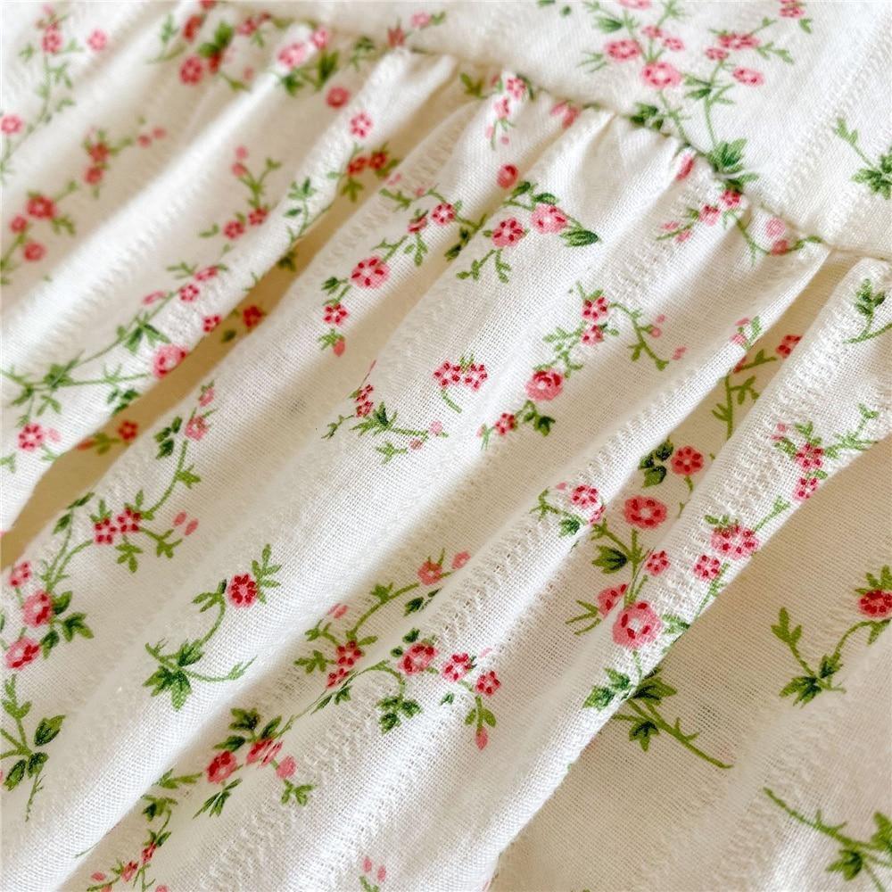 Organic Laced Romper & Bonnet - Belle Baby