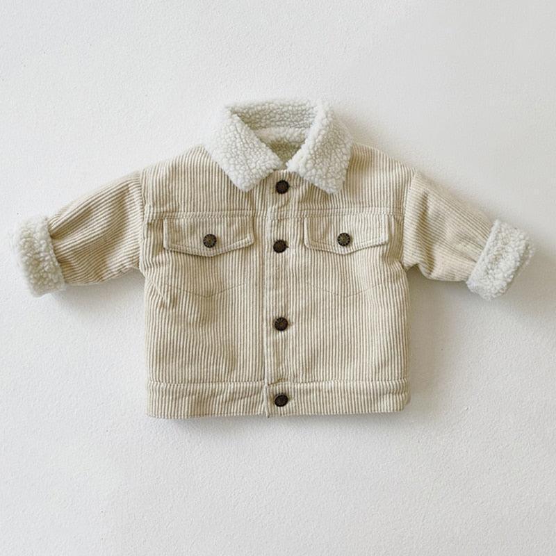 Retro Corduroy Collar Coat - Belle Baby