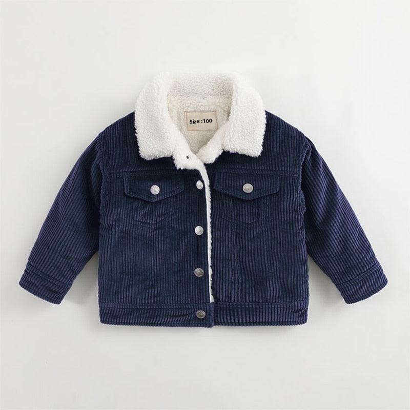 Retro Corduroy Collar Coat - Belle Baby