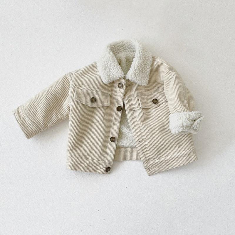 Retro Corduroy Collar Coat - Belle Baby