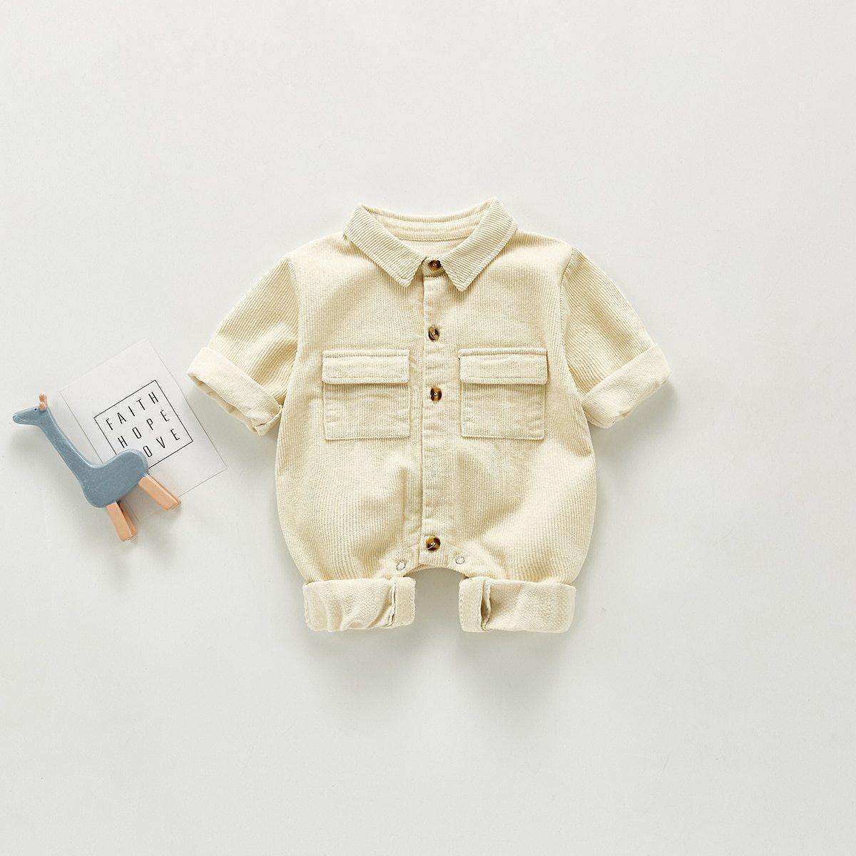Retro Corduroy Romper - Belle Baby