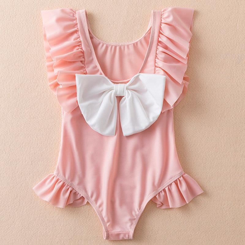 Ruffle Bow Swimsuit - Belle Baby