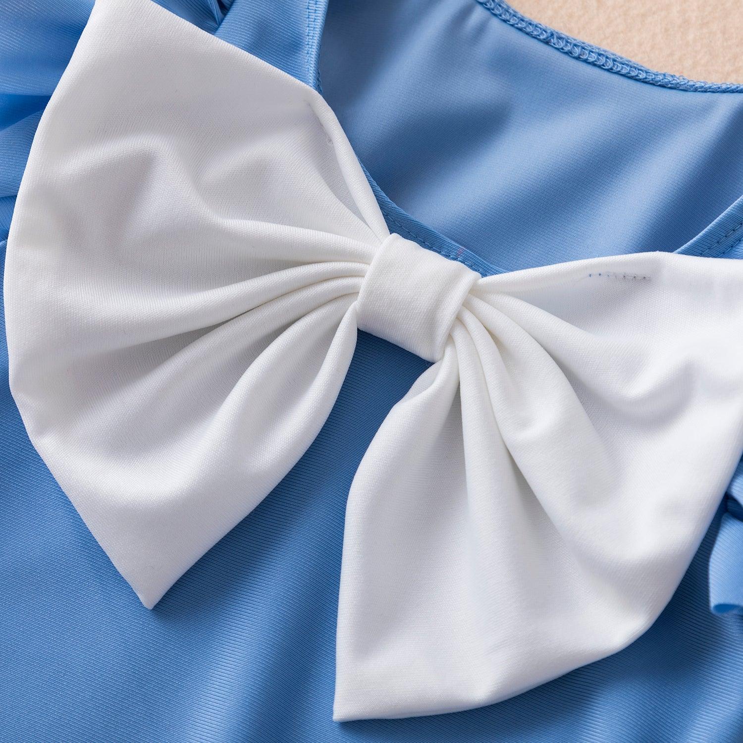 Ruffle Bow Swimsuit - Belle Baby