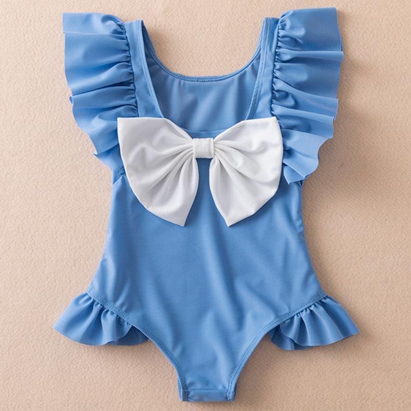 Ruffle Bow Swimsuit - Belle Baby