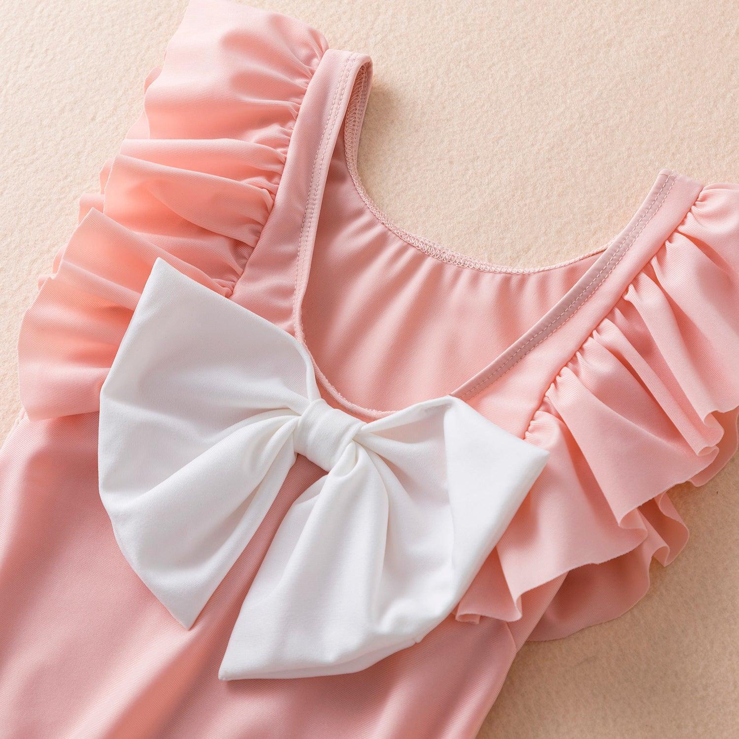 Ruffle Bow Swimsuit - Belle Baby
