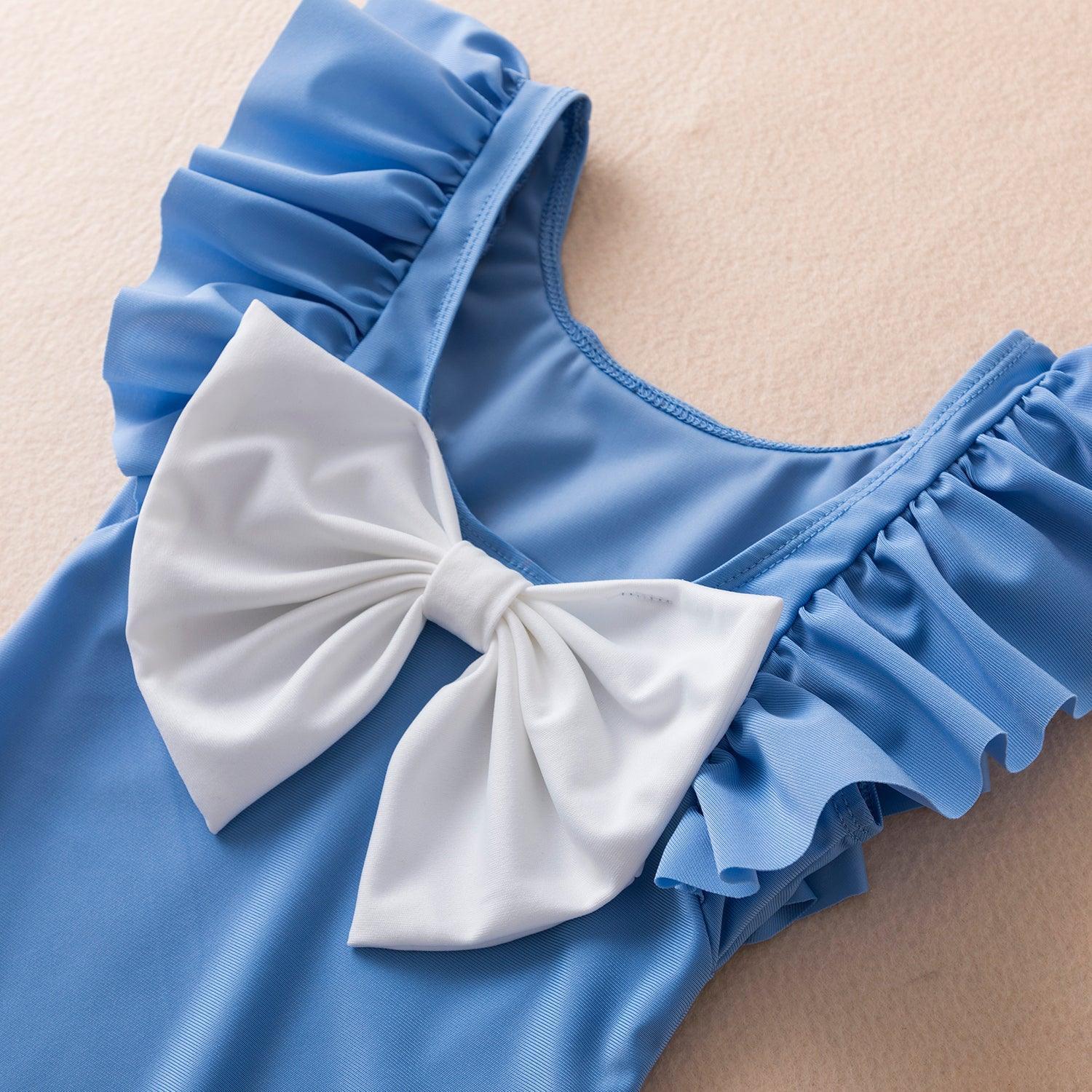 Ruffle Bow Swimsuit - Belle Baby