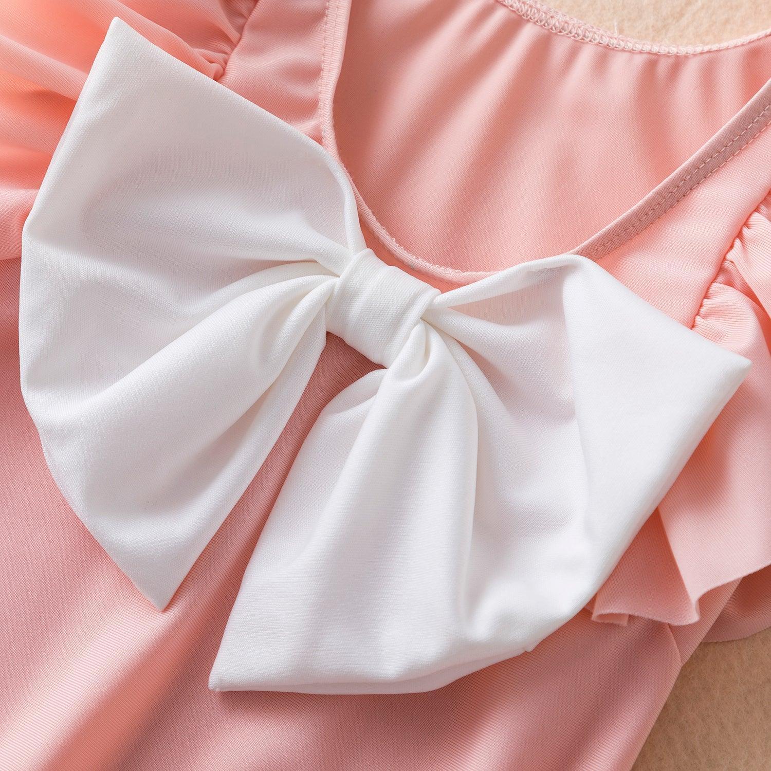 Ruffle Bow Swimsuit - Belle Baby
