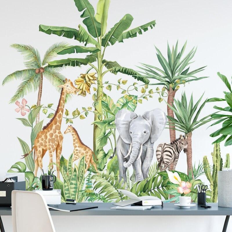 Safari Animal Removable Wall Sticker - Belle Baby