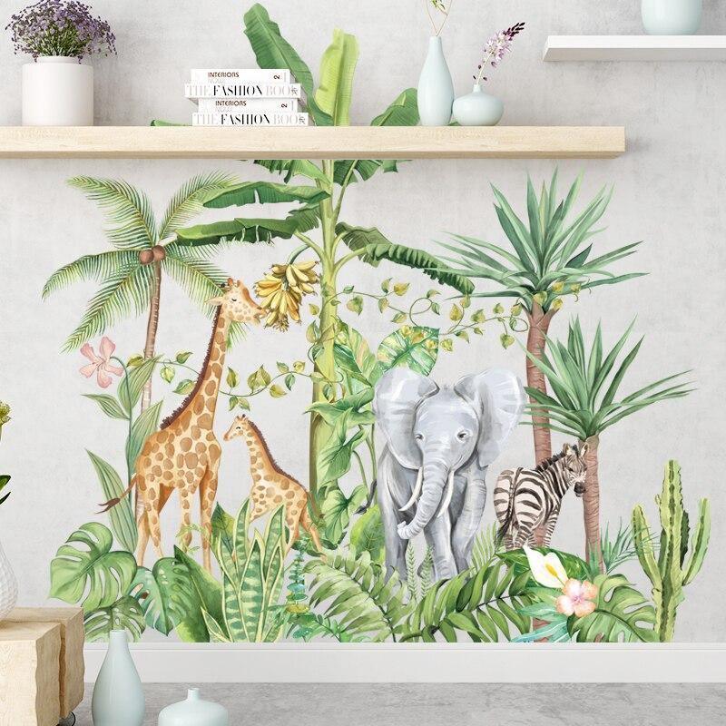 Safari Animal Removable Wall Sticker - Belle Baby