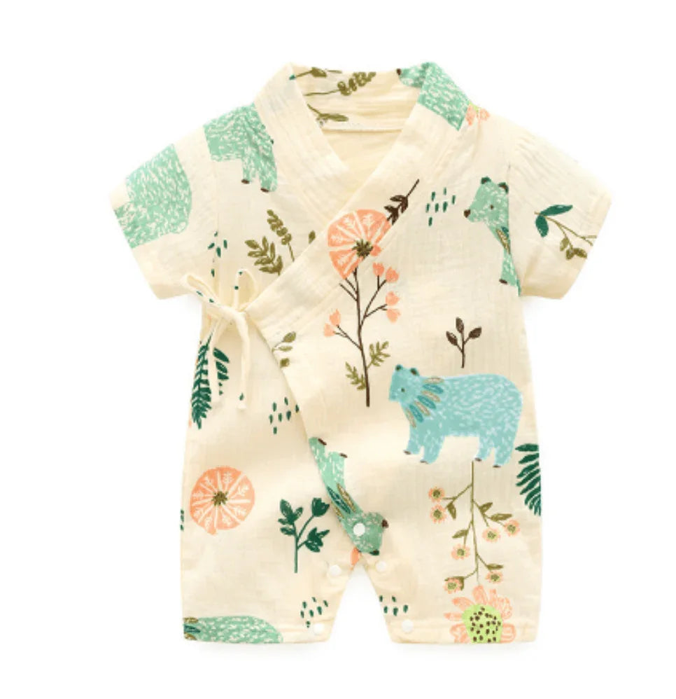 Short Sleeve Baby Kimono - Belle Baby