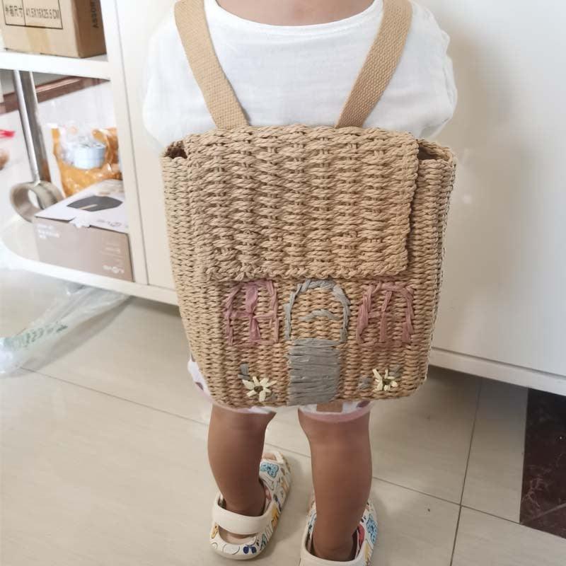 Straw Woven Backpack - Belle Baby