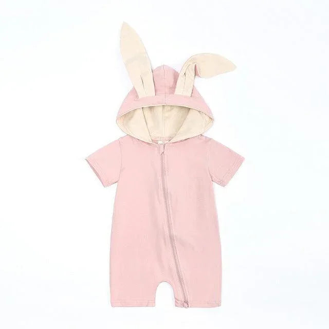Summer Bunny Ear Romper - Belle Baby