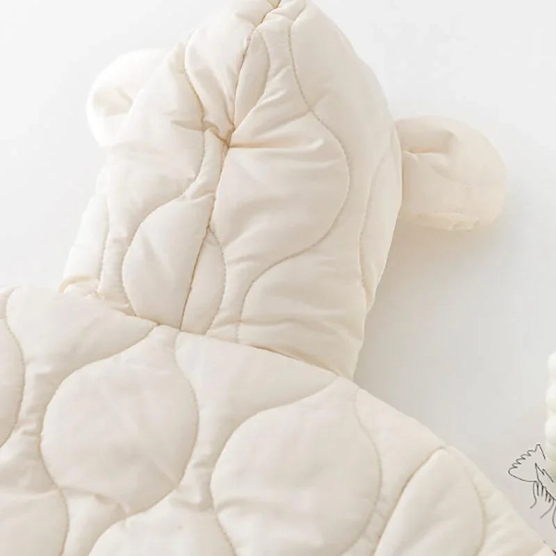Winter Hooded Bear Jumpsuit - Belle Baby