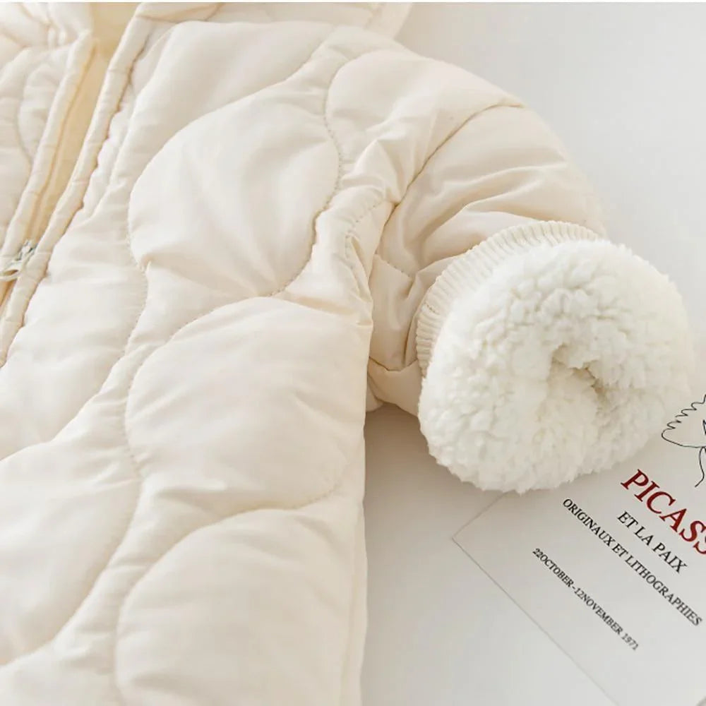 Winter Hooded Bear Jumpsuit - Belle Baby